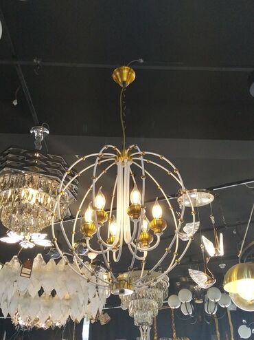 lüstrlar: Çılçıraq, 6 lampa, Metal