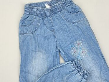 spodnie z zakładką: Jeans, 4-5 years, 104/110, condition - Fair