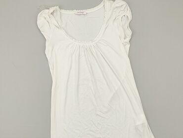 białe bluzki z krótkim rękawem eleganckie: Blouse, Orsay, S (EU 36), condition - Good
