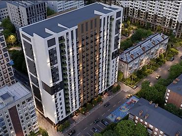 43: 1 комната, 43 м², Пишпек 14 этаж, ПСО (под самоотделку) — 1