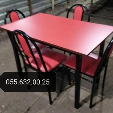 Masa və oturacaq dəstləri: Stol stul desti masa və oturacaqlar dəstləri kafe və cayxana üçün stol — 19