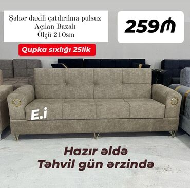 Yataq otağı dəstləri: Divan, Qonaq otağı üçün, Açılan