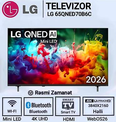 lg qned: LG Smart TV-lər – 4K UHD, AI və WebOS26 Modellər: - LG 55NU850B6LA – — 3