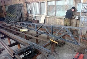 Digər tikinti xidmətləri: Demir profelden fermalarin sifarisle yigilmasi — 9