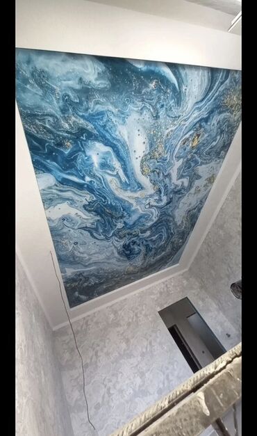 Натяжной потолок: Натяжной потолок 3D потолки Бесплатный замер — 7