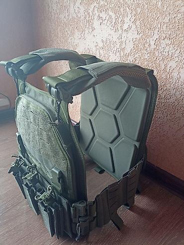 Спецодежда: Плитоносец (plate carrier) тактический, модульный, зеленого/оливкового — 1