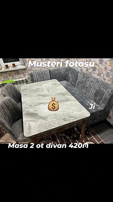 suse masa: Künc divan masa oturacaq rəng seçimi var — 1