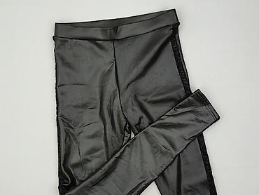 getry z zapiętkami: Legginsy Ze skóry ekologicznej damskie, rozmiar S — 1