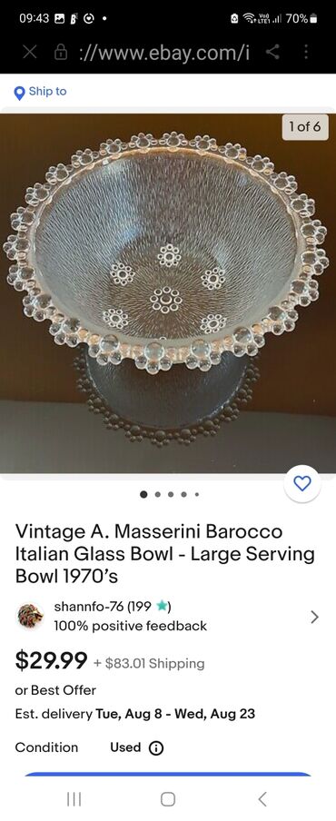 Činije: Bombonijera nova A.Masserini Italija 70te. Bombinijera perfektan — 9