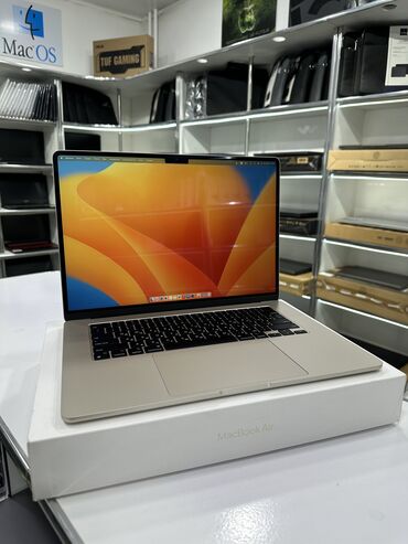 Ноутбук, Apple, 8 ГБ ОЗУ, Apple M2, 15.4 ", Б/у, Для работы, учебы, память SSD
