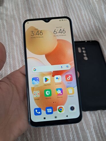 телефон fly андроид 4 2: Xiaomi Redmi 9, 64 ГБ, цвет - Голубой, 
 Две SIM карты, Face ID, Отпечаток пальца