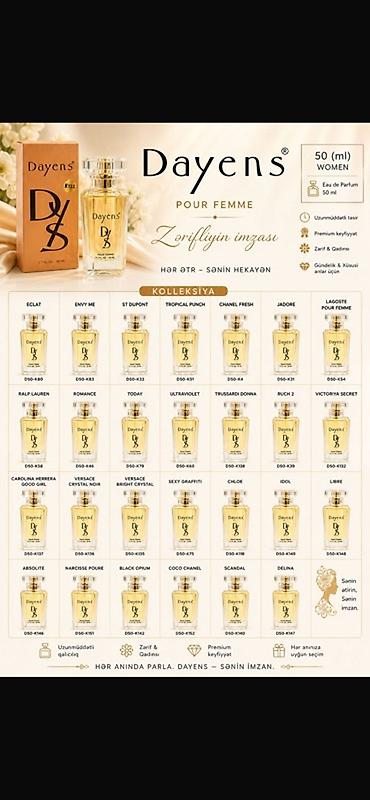 epic adventure parfüm: Dayens ətir kolleksiyası – 50 ml Eau de Parfum Məhsul: - Qadınlar — 1