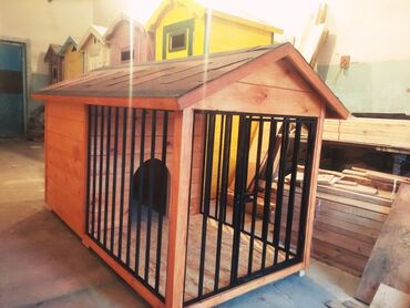 Зоотовары: Вальер для собак. Домик для собак. Уличный туалет. Скамейка. Стеллаж — 2