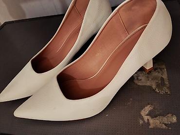 Туфли: Туфли-лодочки женские, белые - Классическая модель на тонком — 5