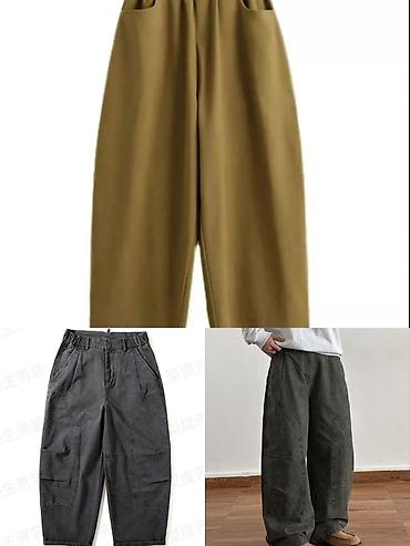 Брюки Широкие, Осень-весна, Китай, Новый, 6XL