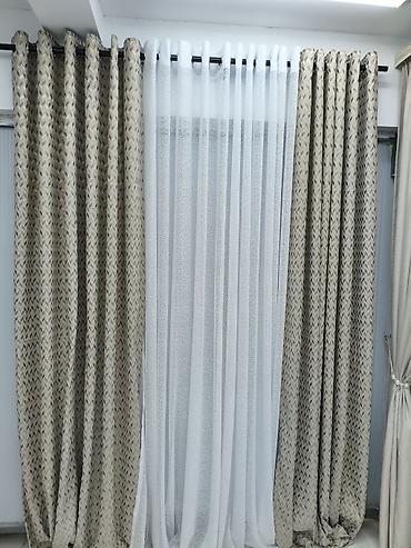 Шторы и занавески: Комплект штор, С тюлем в комплекте, Готовое изделие, Для зала — 21