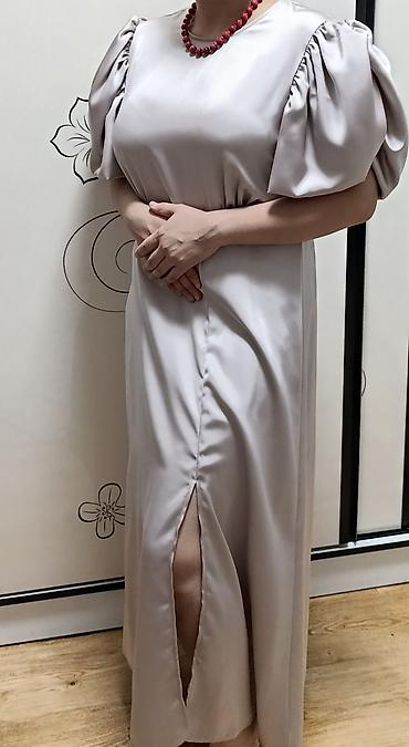 Вечерние платья: Вечернее платье, Длинная модель, Атлас, С рукавами, С пайетками — 2