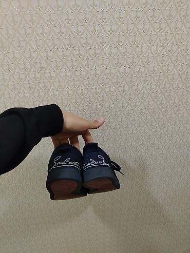 nike air force 1: Kişi krossovkası – tünd lacivərt rəng - Material: zərif süet (üst — 4
