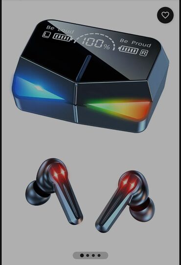 Qulaqcıqlar: İşlənmiş Simsiz (Bluetooth) Qulaqcıqlar, rəng - Qara
