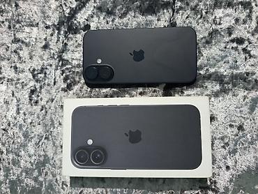 tv android: IPhone 16, цвет Black (черный). В комплекте: коробка. Ключевые — 1
