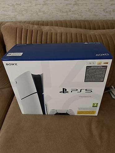 tv box android: Sony PlayStation 5 (PS5) – Diskli Versiya, 1 TB yaddaş. Teze — 1