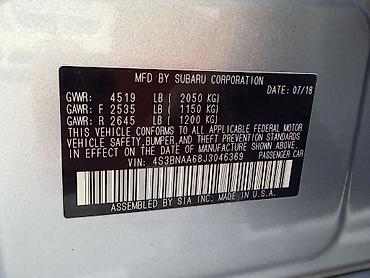 subar: Subaru Legacy: 2018 г., 2.5 л, Вариатор, Бензин, Седан — 10