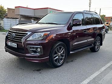 коричневый салон: Lexus LX: 2014 г., 5.7 л, Автомат, Бензин, Внедорожник — 4
