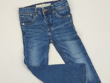 jeansy wysoki stan guziki: Jeans, DenimCo, 3-4 years, 104, condition - Good