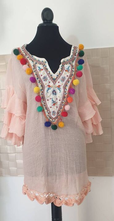 havajske haljine: S (EU 36), color - Pink, Short sleeves