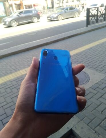 Samsung Galaxy A50, 64 ГБ, цвет - Синий, Отпечаток пальца