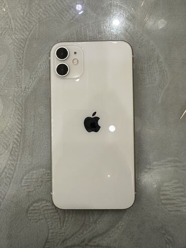 обработка фотографий: IPhone 11, Колдонулган, 64 ГБ, Ак, Каптама, Куту, 81 %