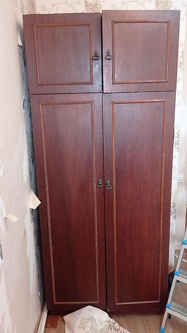 sifonerler: İşlənmiş, 4 qapılı, Qəhvəyi, Taxta, Açılan, Düz dolab — 1