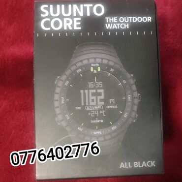часы компас: Suunto Core all black. НОВЫЕ. Знаменитые финские часы с металлическим