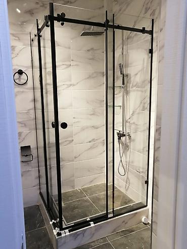 Душевые перегородки и ограждения: Душевые кабины стеклянные перегородки душевые кабины Бишкек 🚿 — 11