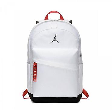 Jordan Jumpman ağ bel çantası - Rəng: ağ qara detallarla, qırmızı
