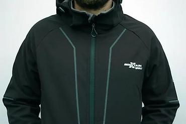 Jakne za prelazni period: Muška softshell jakna Mountain X Spirit – crna - Materijal: softshell — 6