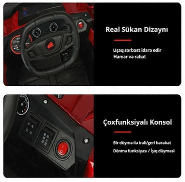 Uşaq üçün elektrik maşınları: Uşaq Elektromobili – Qırmızı 4x4 - Pultla idarəetmə: valideyn nəzarəti — 7