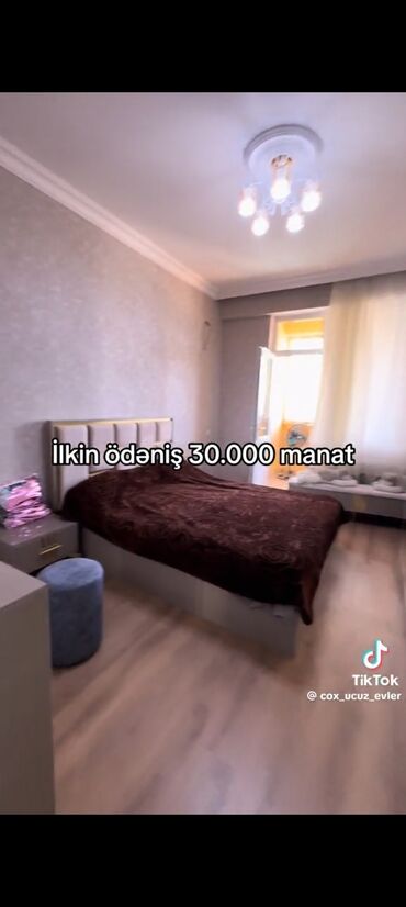 kreditli evlerin satisi: 2 комнаты, Новостройка, 86 м²