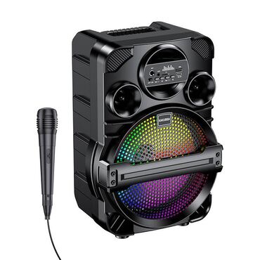 Микрофоны: Simsiz Portativ Dinamik Bluetooth LED RGB İşıqlı Kakusiga Kaku KK-8106