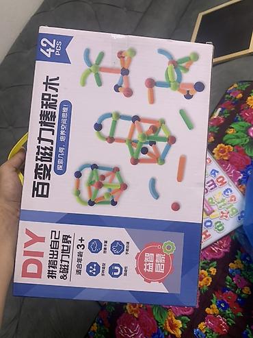 магнитный шарики: Магнитный конструктор DIY, 42 детали - Набор разноцветных палочек и — 1