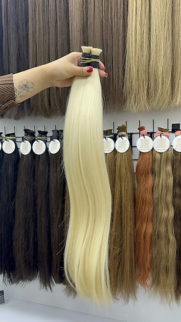 tebi sac satisi: Saç uzatma üçün təbii saç tutamları ENDIRIMLI QIYMETLE - Növ: keratin — 2
