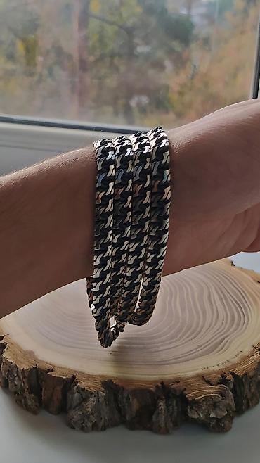 Серебряные цепочки: Якорная цепь 120 гр 55 см Ручная работа Делаю на Заказ Серебряные — 9