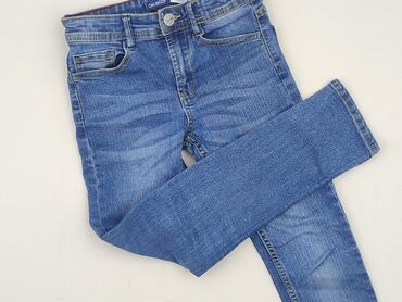 woskowane spodnie czarne: Jeans, Okaidi, 8 years, 122/128, condition - Very good