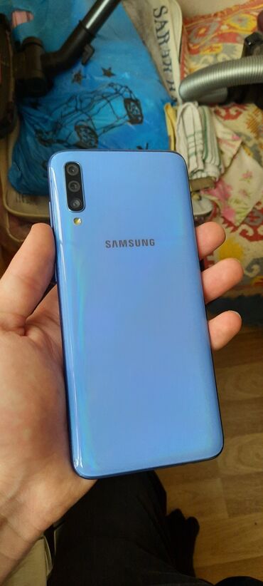 Samsung: Samsung A70, 128 GB, rəng - Mavi, Sensor, İki sim kartlı