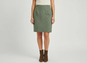 spódniczka z wysokim stanem rozkloszowane: Canda, Spódnica damska, rozmiar XL