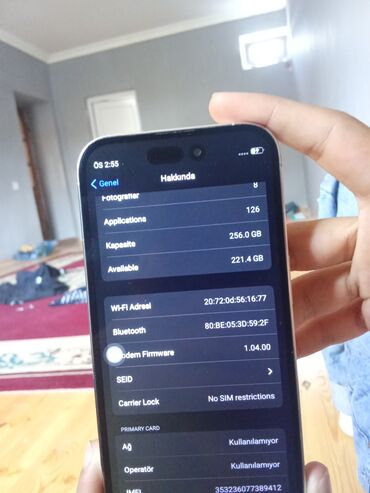 iphone 16 az: IPhone 14 Pro, 256 GB, Ağ, Qırıq
