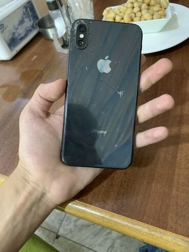 xacmaz iphone: IPhone Xs, 64 ГБ, Черный, Битый
