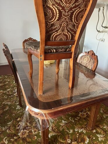 стол ореховый: Стол и стул для зала, Б/у