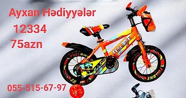 Velosipedlər: Yeni İki təkərli Uşaq velosipedi 12", sürətlərin sayı: 1, Ödənişli çatdırılma — 1