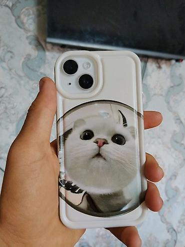 ми 10 с: IPhone 14, 128 ГБ - Цвет: белый (на фото – в чехле с принтом кота) - — 2